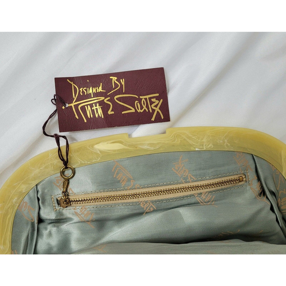 Vintage Ruth Saltz Tapestry Clutch Satin Lining NWT - Picture 5 of 10